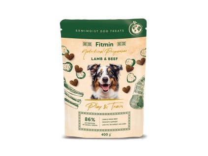 Fitmin NP Play and Train Lamb & Beef výcvikový pamlsek 400 g (Hmotnost < 1 kg)