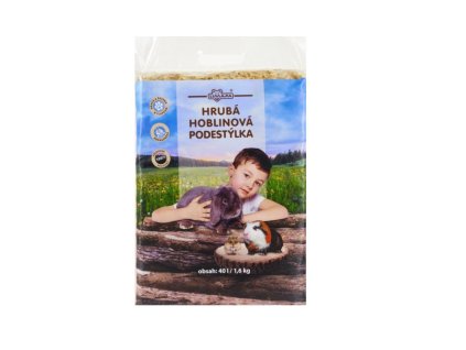 Podestýlka pro hlodavce hobliny hrubé 40 l (Hmotnost 1 – 5 kg)