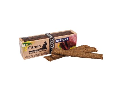 Fitmin Purity Snax Stripes Zvěřinový pamlsek pro kočky 35 g (Hmotnost < 1 kg)