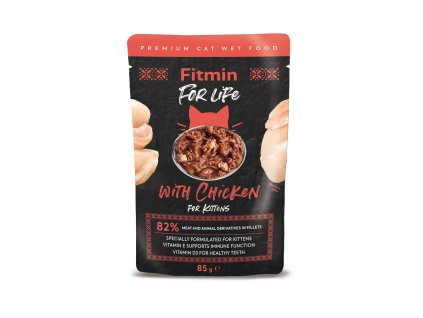 Fitmin For Life Kuřecí kapsička pro koťata 85 g (Hmotnost < 1 kg)