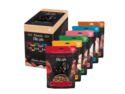 Fitmin For Life Multipack mrazem sušených pamlsků 6 ks (Hmotnost < 1 kg)