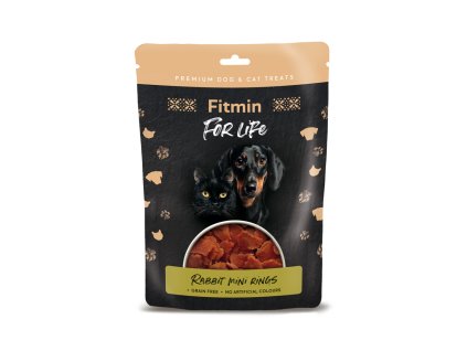 Fitmin For Life Králičí kroužky pamlsek pro psy a kočky 70 g (Hmotnost < 1 kg)