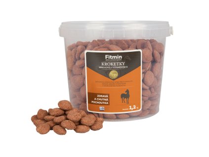 Fitmin Kroketky mrkev+vit.E pochoutka pro koně 1,2 kg (Hmotnost 1 – 5 kg)
