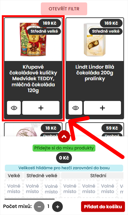 Vlastní dárkový box Mlsný Mix