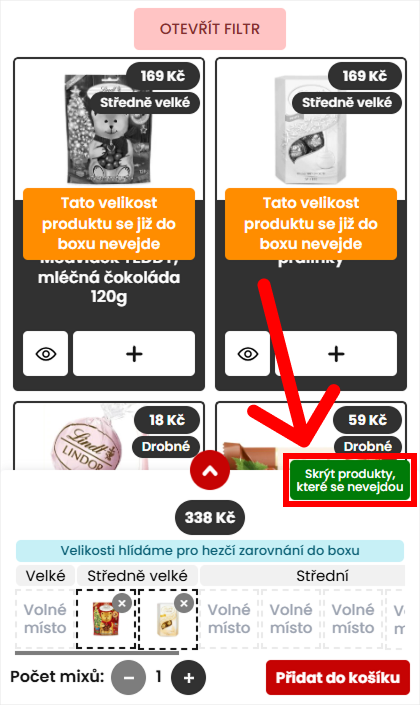 Vlastní dárkový box Mlsný Mix