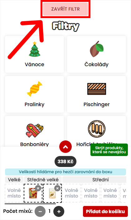 Vlastní dárkový box Mlsný Mix