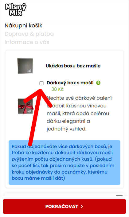 Vlastní dárkový box Mlsný Mix