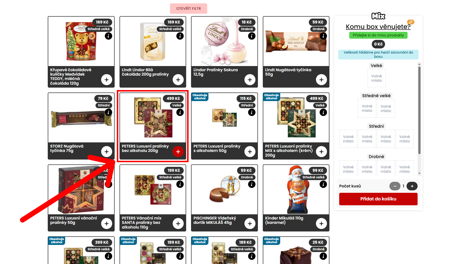 Vlastní dárkový box Mlsný Mix
