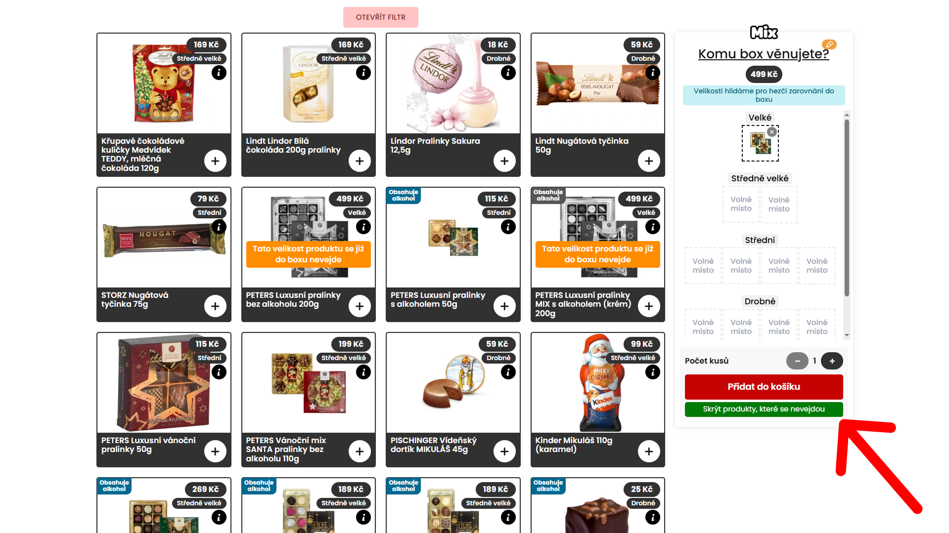 Vlastní dárkový box Mlsný Mix