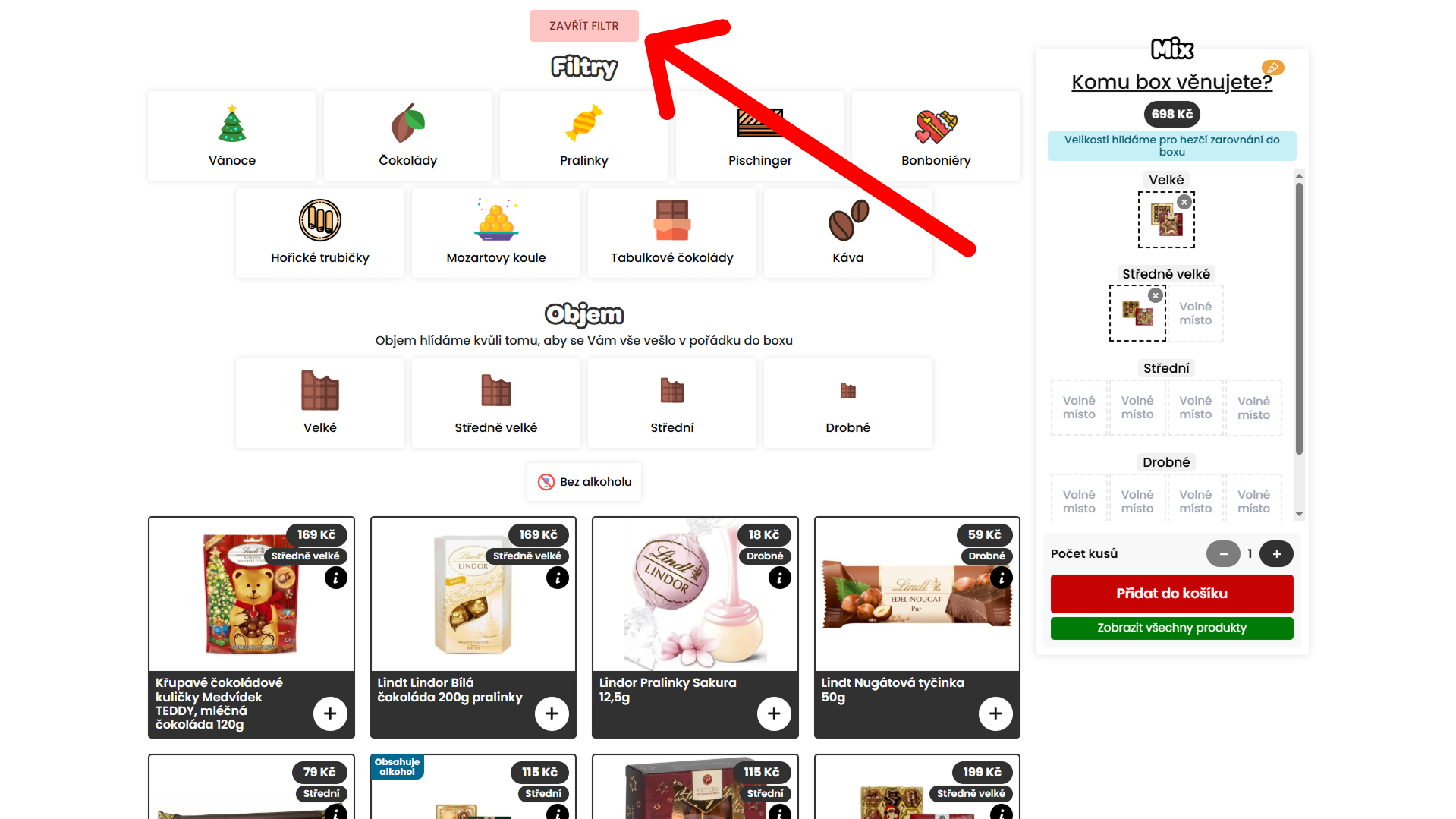 Vlastní dárkový box Mlsný Mix