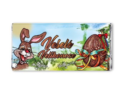 čokoláda velikonoce 3 bíé pozadí