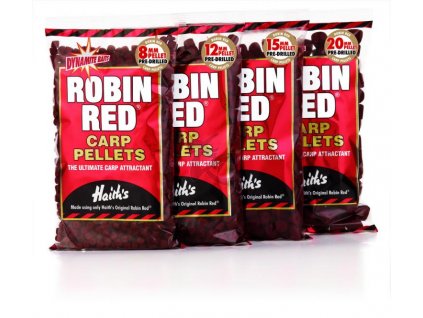 Dynamite Baits Robin Red pellety s dírou (Boilie/pelety 8mm)