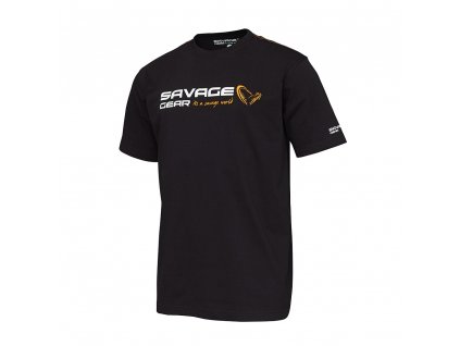 Tričko Savage Gear Signature Black 1