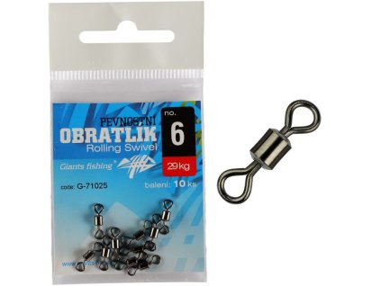 Giants fishing Pevnostní obratlík Rolling Swivel no.12/19kg/10ks