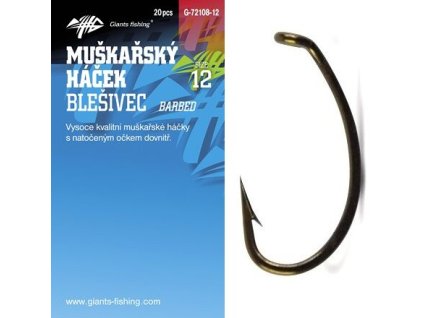 Giants fishing Háček muškařský blešivec Incurve Fly 20ks (Varianta vel.08)
