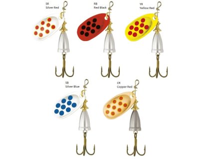 Rapture Třpytka Windex Spinner VB (č.1) 3,0g (Varianta Silver Red (SR))