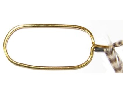 Dr. Slick Co. Držák srpku Hackle Plier W/Rubber Tubing, mosaz