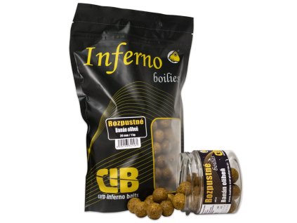 Carp Inferno Rozpustné Boilies Nutra Line Banán/Oliheň (Varianta 20 mm 1 kg)