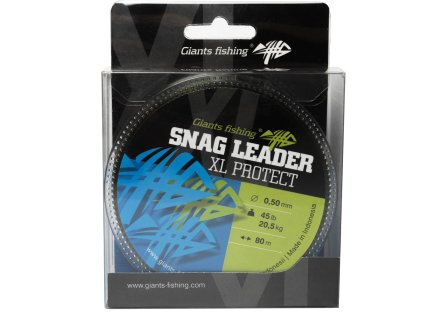 Giants fishing Šokový vlasec Snag Leader XL- Protect Army Green 80m (Varianta 0,50mm/45lb(20,5kg))