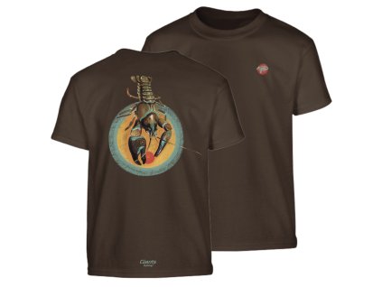 Giants fishing Tričko dětské hnědé Rak (Varianta vel. 9-11 Let)
