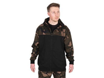 Mikina FOX Black Camo LW zip 1
