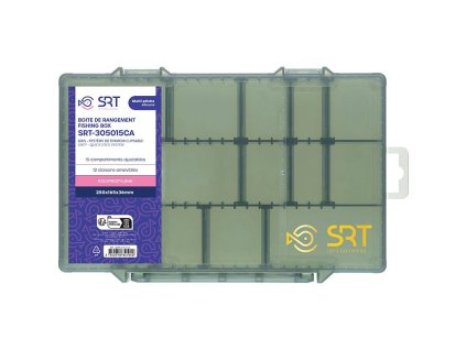 Sert krabička 15 Adjustable Compartments Grey (250x165x36 mm)