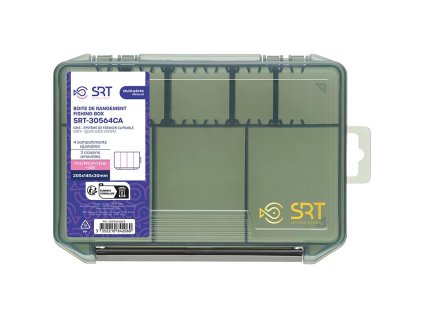 Sert krabička 4 Adjustable Compartments Grey (205x145x30 mm)