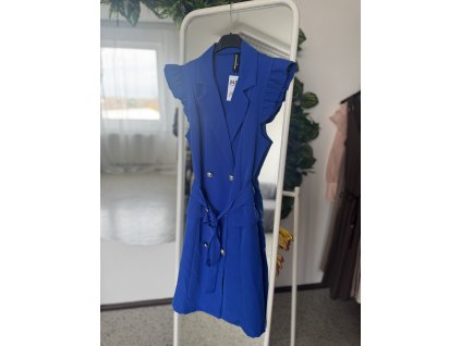 Kostýmkové šaty  - modré