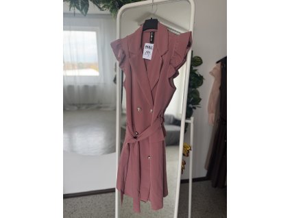 Kostýmkové šaty  - cihlové