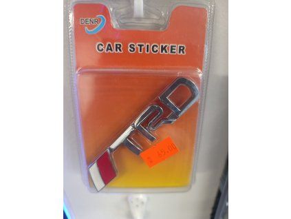 TRD 3D ZNAK - samolepka na auto