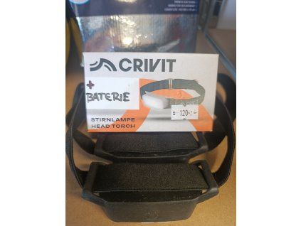 CRIVIT LED Čelovka + baterie