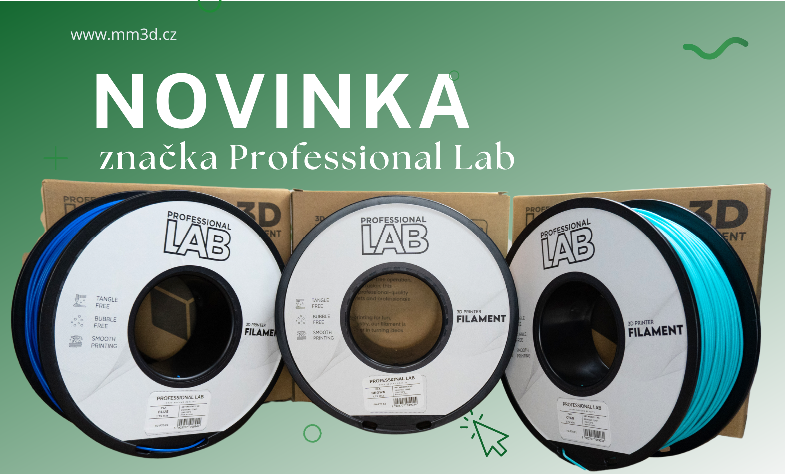 Proč nakupovat Filamenty Professional Lab – PLA a PETG pro váš 3D tisk