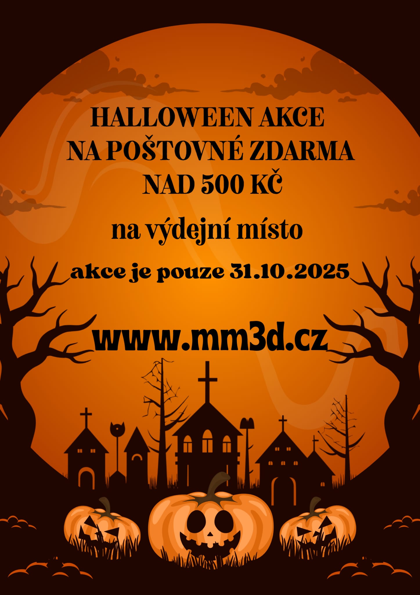 halloween akce na poštovné