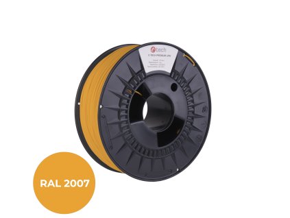 filament c tech premium line petg luminiscencni svetla oranzova ral2007 1 75mm 1kg ie1775019