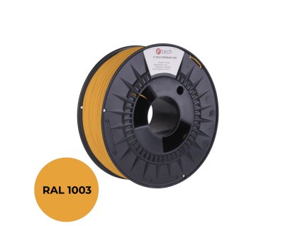 filament c tech premium line pla signalni zluta ral1003 1 75mm 1kg ie1775053