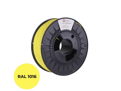 filament c tech premium line pla sirova zluta ral1016 1 75mm 1kg ie1775057