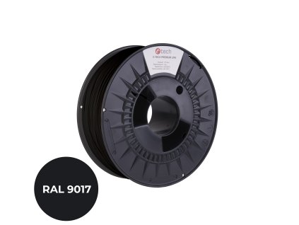 filament c tech premium line asa dopravni cerna ral9017 1 75mm 1kg ie1775039