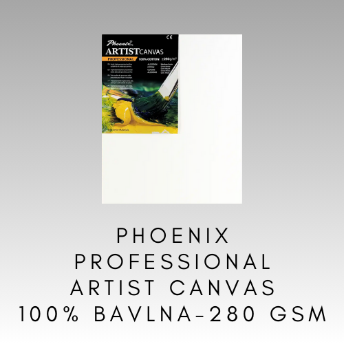 PHOENIX ARTIST PROFESSIONAL COTTON CANVAS 100 % BAVLNA 280 GR/M2