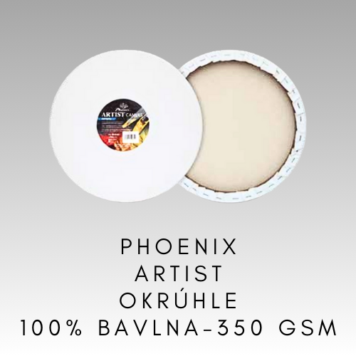 PHOENIX ARTIST COTTON CANVAS 100 % BAVLNA 350 GR/M2 OKRÚHLE