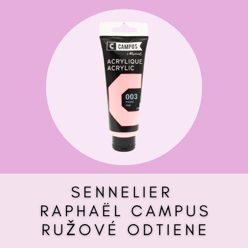 SENNELIER RAPHAËL CAMPUS 100-120 ML RUŽOVÉ ODTIENE