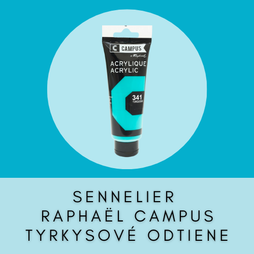 SENNELIER RAPHAËL CAMPUS 100-120 ML TYRKYSOVÉ ODTIENE