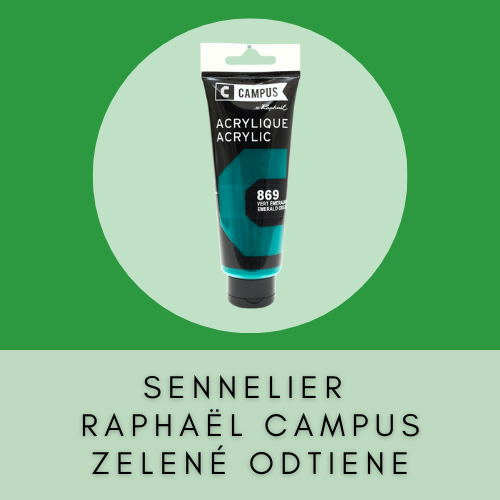 SENNELIER RAPHAËL CAMPUS 100-120 ML ZELENÉ ODTIENE