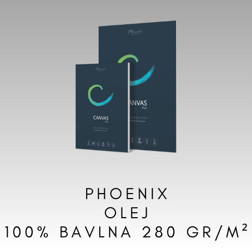 PHOENIX BLOK PRE OLEJOVÉ FARBY 100% BAVLNA 280 GR/M2