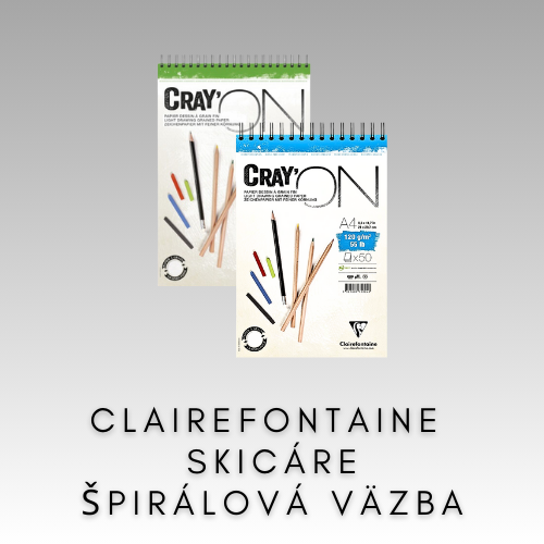 CLAIREFONTAINE SKICÁRE ŠPIRÁLOVÁ VÄZBA