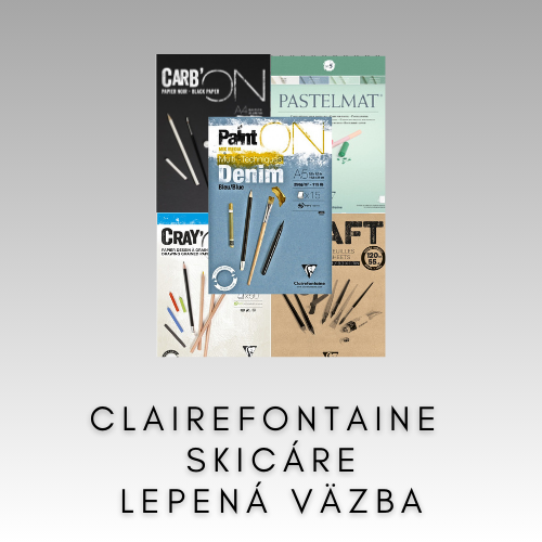 CLAIREFONTAINE SKICÁRE LEPENÁ VÄZBA