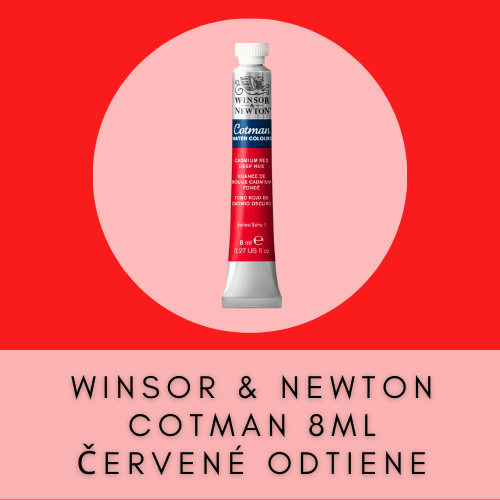 WINSOR & NEWTON COTMAN 8 ML ČERVENĚ ODTIENE