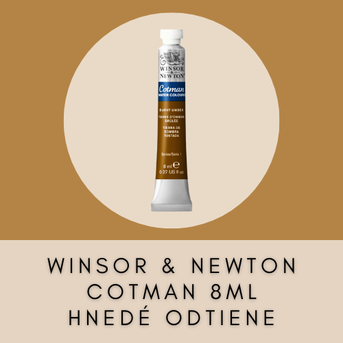 WINSOR & NEWTON COTMAN 8 ML HNEDÉ ODTIENE