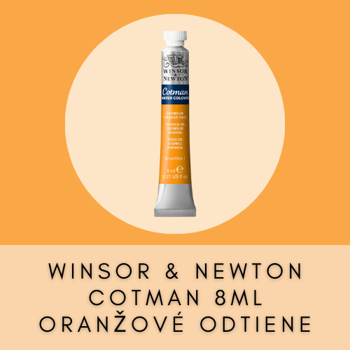 WINSOR & NEWTON COTMAN 8 ML ORANŽOVÉ ODTIENE