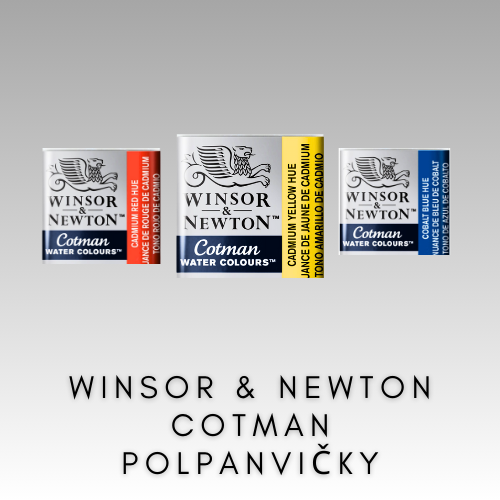 WINSOR & NEWTON COTMAN AKVARELOVÉ FARBY POLPANVIČKY