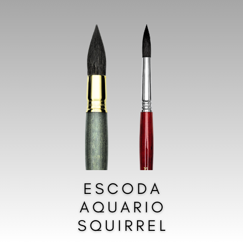 ESCODA AQUARIO SQUIRREL ŠTETCE PRE AKVARELOVÉ FARBY